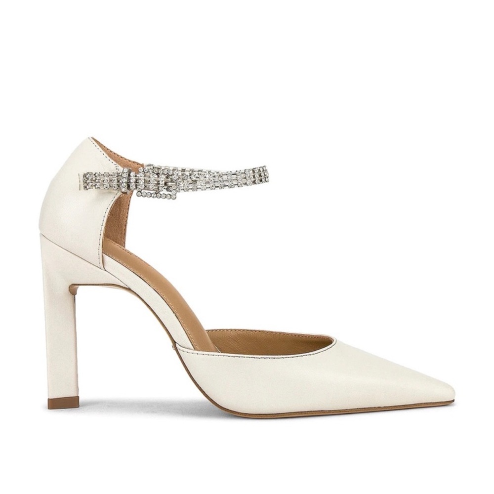 Bridal Heels Eliza Heel in Dove Nappa